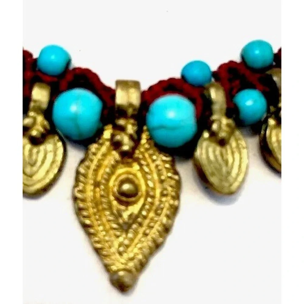 Statement Necklace Handmade Paulina Barcelona OOAK Boho Ethnic Adjustable Spain